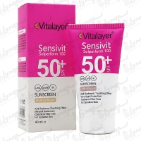 کرم ضد آفتاب ضد حساسیت SPF50+ سنسی ویت ویتالیر 40 میل